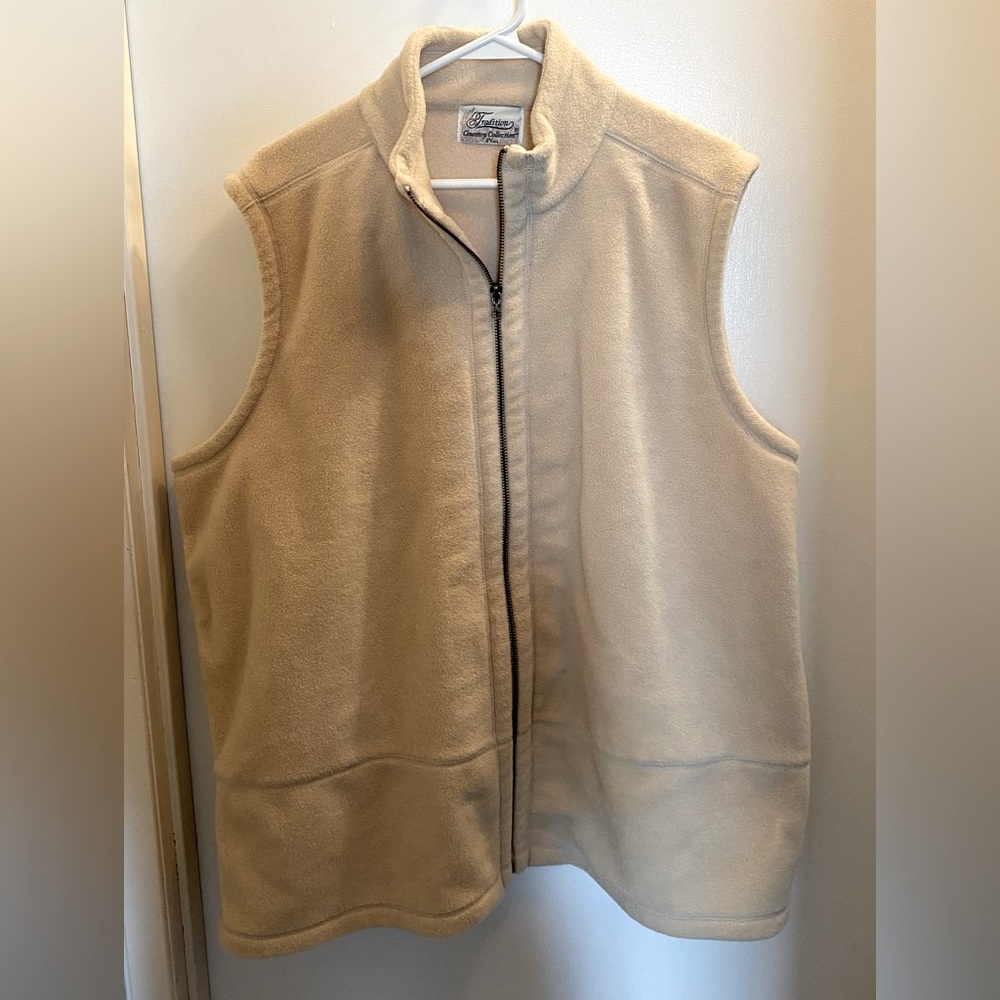 Beige Tradition Country Collection Fleece vest, 2XL
